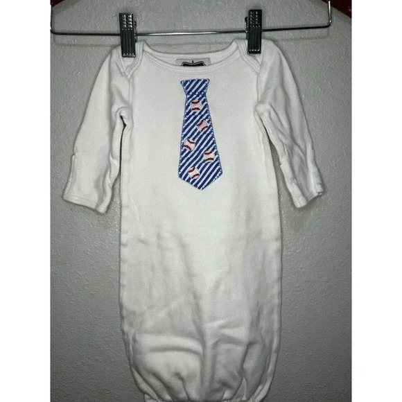 Mud Pie, Baby Boy Or Unisex 0-3 Month Baseball Gown - Picture 6 of 6